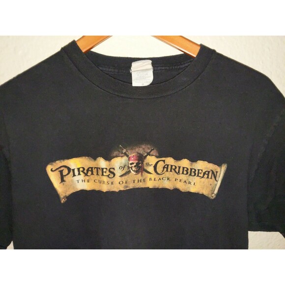 Authentic Pirates Of Caribbean Curse of the Black Pearl Shirt Medium M Disney - Picture 9 of 9